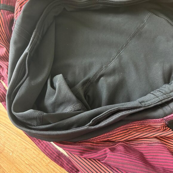 Lululemon Athletic Pace Rival Skirt II Tall Simply Radiant Pink Black Size 6 - Picture 5 of 7